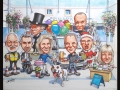 Shopping Centre group caricature