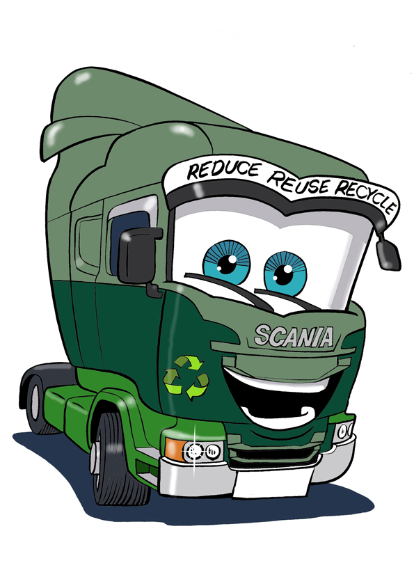Truck caricature