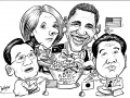 APEC Summit cartoon illustration