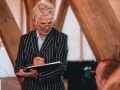Chris caricature artist at Sandburn Hall, Flaxton York